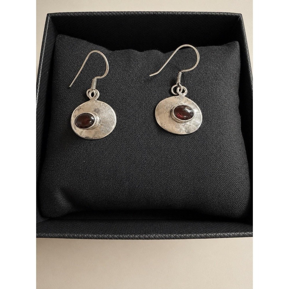 Rubelite Solid 925 Sterling Silver Earrings Jewelry